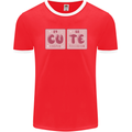 Cute Funny Periodic Table Mens Ringer T-Shirt FotL Red/White