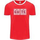 Cute Funny Periodic Table Mens Ringer T-Shirt FotL Red/White