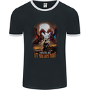 Let You Guys Fight Role Play Games Dragon RPG Mens Ringer T-Shirt FotL Black/White
