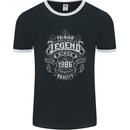 Premium Legend 37th Birthday 1986 Mens Ringer T-Shirt FotL Black/White