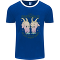 Goataholic On the Way to Get More Goats Mens Ringer T-Shirt Royal Blue/White