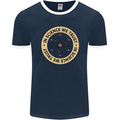 In Science We Trust Physics Geek Nerd Mens Ringer T-Shirt FotL Navy Blue/White