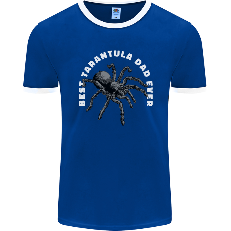 Tarantula Dad Funny Spider Mens Ringer T-Shirt FotL Royal Blue/White