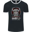 Born to be Vikings Ragnar Odin Valhalla Mens Ringer T-Shirt FotL Black/White