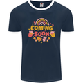 Coming Soon New Baby Pregnancy Pregnant Mens Ringer T-Shirt FotL Navy Blue/White