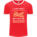 I'm Not Bacon Funny Food Mens Ringer T-Shirt FotL Red/White