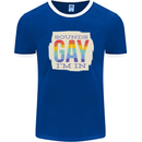 Sounds Gay Im In Funny LGBT Gay Pride Day Mens Ringer T-Shirt FotL Royal Blue/White