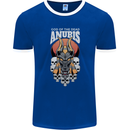 Anubis God of the Dead Ancient Egyptian Egypt Mens Ringer T-Shirt FotL Royal Blue/White