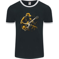 Jazz Guitar Player Guitarist Mens Ringer T-Shirt FotL Black/White