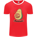 Mamacado New Baby Pregnancy Pregnant Mens Ringer T-Shirt FotL Red/White