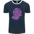 A Voodoo Doll Rabbit Mens Ringer T-Shirt FotL Navy Blue/White