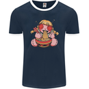 An Anime Voodoo Doll Mens Ringer T-Shirt FotL Navy Blue/White