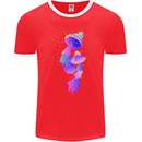 Psychedelic Magic Mushrooms LSD Mens Ringer T-Shirt FotL Red/White