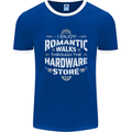 Romantic Walks Hardware Store DIY Tradesman Mens Ringer T-Shirt FotL Royal Blue/White