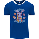 Happy Easter Bunny Mens Ringer T-Shirt FotL Royal Blue/White
