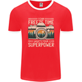 Freeze Time Photographer Photography Mens Ringer T-Shirt FotL Red/White