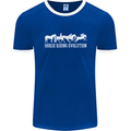 Horse Riding Evolution Equestrian Mens Ringer T-Shirt FotL Royal Blue/White