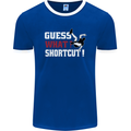 Parkour Shortcut Mens Ringer T-Shirt FotL Royal Blue/White