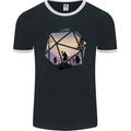 RPG Dice Role Play Games Mens Ringer T-Shirt FotL Black/White