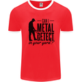 Can I Metal Detect Funny Detector Detecting Mens Ringer T-Shirt Red/White