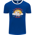 Unicorn Im Too Magical For You Mens Ringer T-Shirt Royal Blue/White
