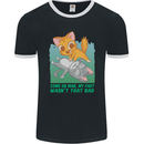 My Fart Wasn't That Bad Funny Flatulence Cat Mens Ringer T-Shirt FotL Black/White