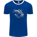 A Carp Fish Mens Ringer T-Shirt FotL Royal Blue/White