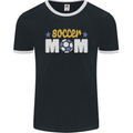 Soccer Mum Mom Mens Ringer T-Shirt FotL Black/White