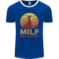 MILF Man I Love Foxes Fox Mens Ringer T-Shirt FotL Royal Blue/White