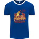 A Naked Banana Cold in Bed Mens Ringer T-Shirt Royal Blue/White