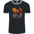 A Fantasy Phoenix Mens Ringer T-Shirt FotL Black/White