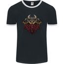A Steampunk Viking Mens Ringer T-Shirt FotL Black/White