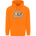 White Water Rafting Paddle On Whitewater Childrens Kids Hoodie Orange