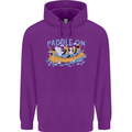 White Water Rafting Paddle On Whitewater Childrens Kids Hoodie Purple