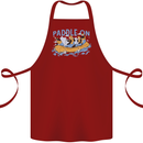 White Water Rafting Paddle On Whitewater Cotton Apron 100% Organic Maroon