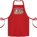 White Water Rafting Paddle On Whitewater Cotton Apron 100% Organic Red