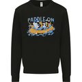 White Water Rafting Paddle On Whitewater Kids Sweatshirt Jumper Black