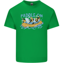 White Water Rafting Paddle On Whitewater Kids T-Shirt Childrens Irish Green