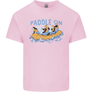 White Water Rafting Paddle On Whitewater Kids T-Shirt Childrens Light Pink