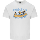 White Water Rafting Paddle On Whitewater Kids T-Shirt Childrens White