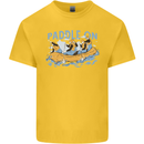 White Water Rafting Paddle On Whitewater Kids T-Shirt Childrens Yellow