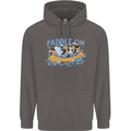White Water Rafting Paddle On Whitewater Mens 80% Cotton Hoodie Charcoal