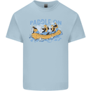 White Water Rafting Paddle On Whitewater Mens Cotton T-Shirt Tee Top Light Blue