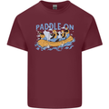 White Water Rafting Paddle On Whitewater Mens Cotton T-Shirt Tee Top Maroon
