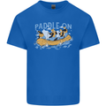 White Water Rafting Paddle On Whitewater Mens Cotton T-Shirt Tee Top Royal Blue