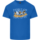White Water Rafting Paddle On Whitewater Mens Cotton T-Shirt Tee Top Royal Blue