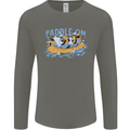 White Water Rafting Paddle On Whitewater Mens Long Sleeve T-Shirt Charcoal