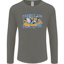 White Water Rafting Paddle On Whitewater Mens Long Sleeve T-Shirt Charcoal