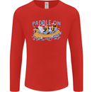 White Water Rafting Paddle On Whitewater Mens Long Sleeve T-Shirt Red