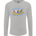 White Water Rafting Paddle On Whitewater Mens Long Sleeve T-Shirt Sports Grey